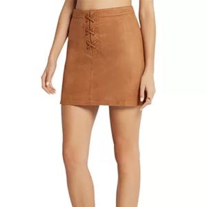 BCBGeneration Faux Suede Mini Skirt